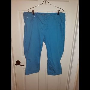 Blue capris